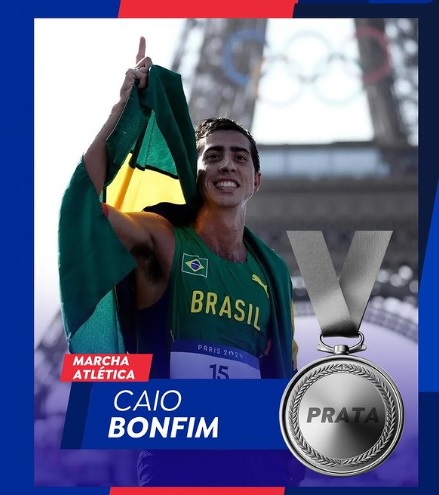 Caio Bonfim conquista 1° medalha olímpica na Marcha Atlética em Paris 2024